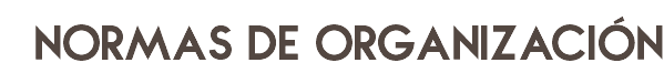 normas de organización